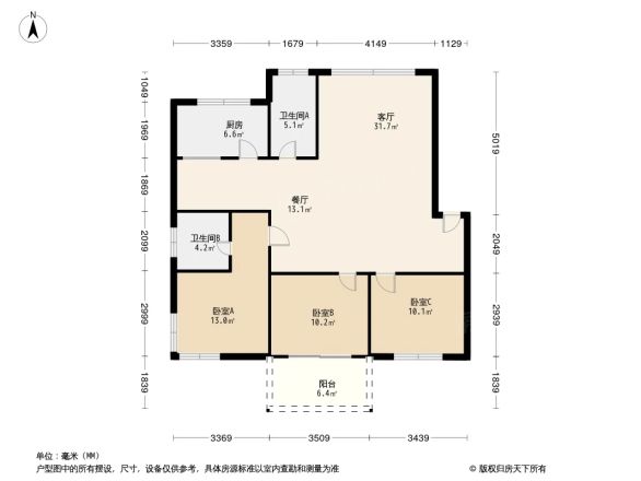 天和花园户型图