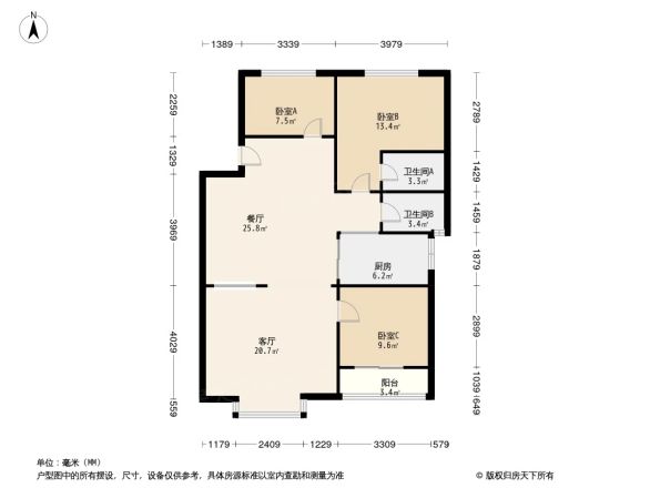 海天花园户型图