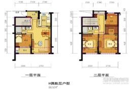 春意江南名邸3室1厅1厨2卫建面89.00㎡