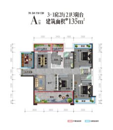 梦成·东安府4室2厅1厨2卫建面135.00㎡