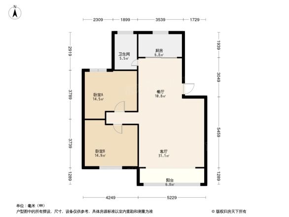 幸福逸家户型图
