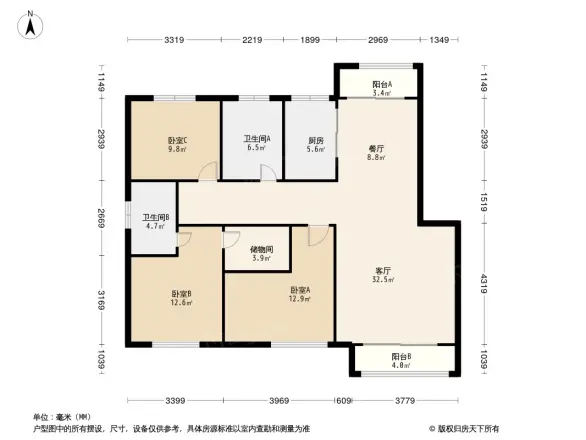 外滩龙庭帝景户型图