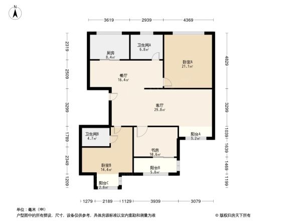 名流尊邸户型图
