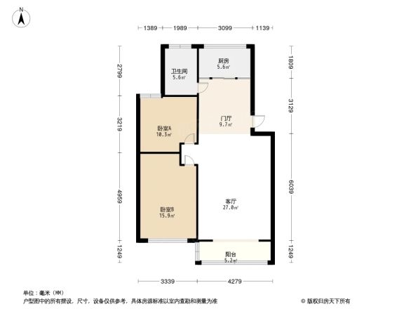 幸福逸家户型图