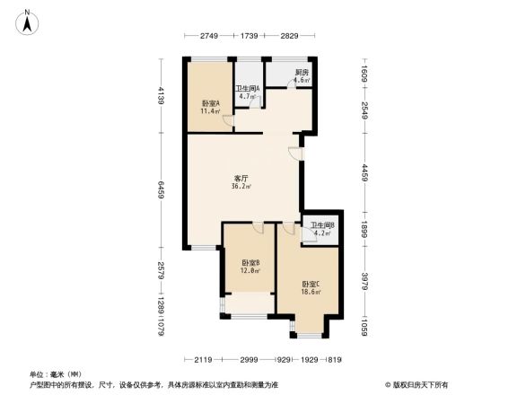 名流尊邸户型图