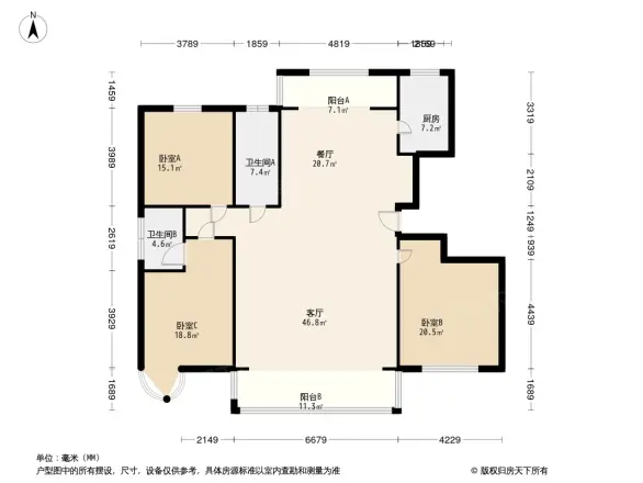 卧龙家园户型图