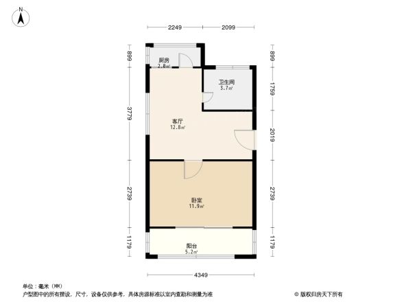 园林小区二区户型图