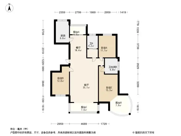 卧龙家园户型图