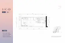 中晟会港湾1栋C座D户型（34㎡）