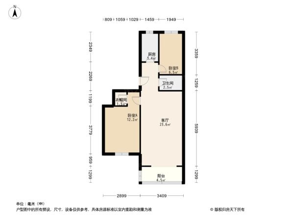 平谷滨河小区户型图