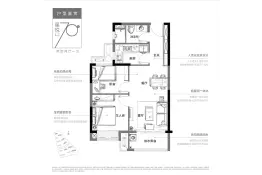 碧桂园星辰苑2室2厅1厨1卫建面70.00㎡