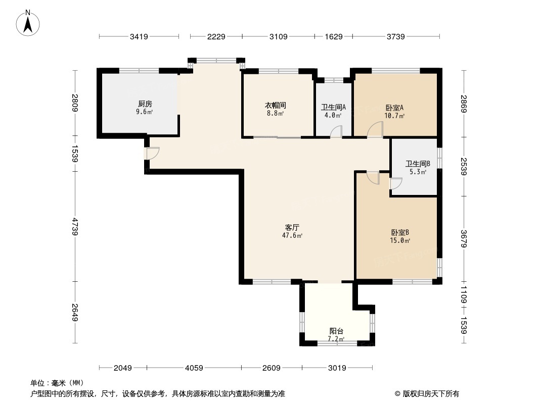 户型图1/2