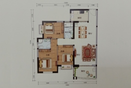 福隆·丽水湾3室2厅1厨2卫建面121.08㎡