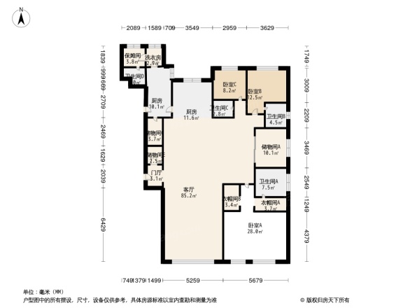 保利东郡户型图