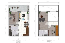 吉利大厦3室2厅1厨2卫建面65.00㎡