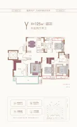 融翔·翔茂中心4室2厅1厨2卫建面125.0㎡