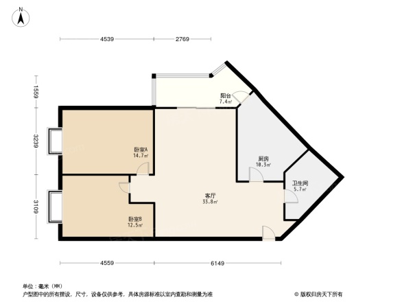 双花园南里二区户型图