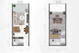 吉利大厦1室2厅1厨2卫建面36.00㎡