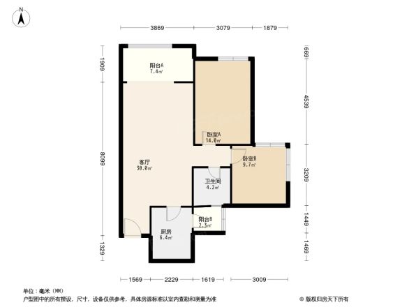 置信学府杏林户型图