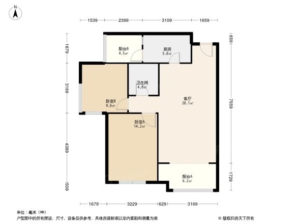 置信学府杏林户型图