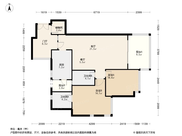 时代晶科名苑户型图