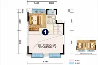 童乐府XT1洋房中叠户型