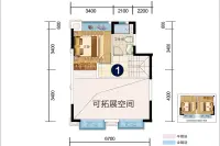 铂悦府XT1中叠户型
