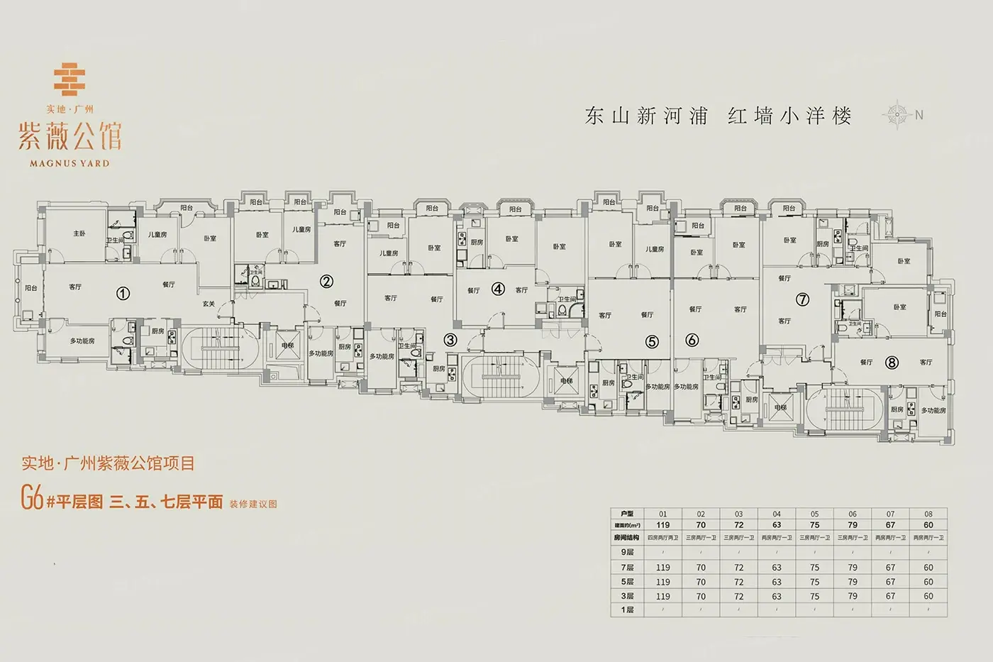 实地紫薇公馆别墅楼栋平面图