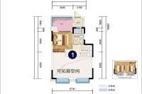 铂悦府XT1下叠户型