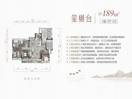 中海·九樾4室2厅1厨3卫建面189.00㎡