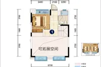 铂悦府XT1上叠户型