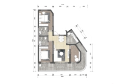 观澜湖上东区Ⅱ区3室2厅1厨2卫建面115.00㎡