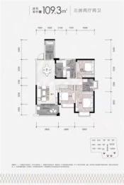 润和雅郡3室2厅1厨2卫建面109.30㎡