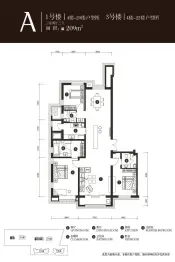 华纳·豪园3室2厅1厨3卫建面209.00㎡