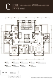 华纳·豪园4室3厅1厨4卫建面333.00㎡