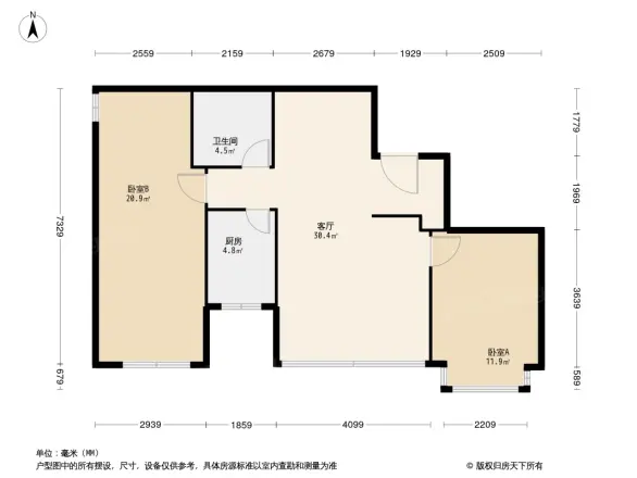 阳光心筑户型图