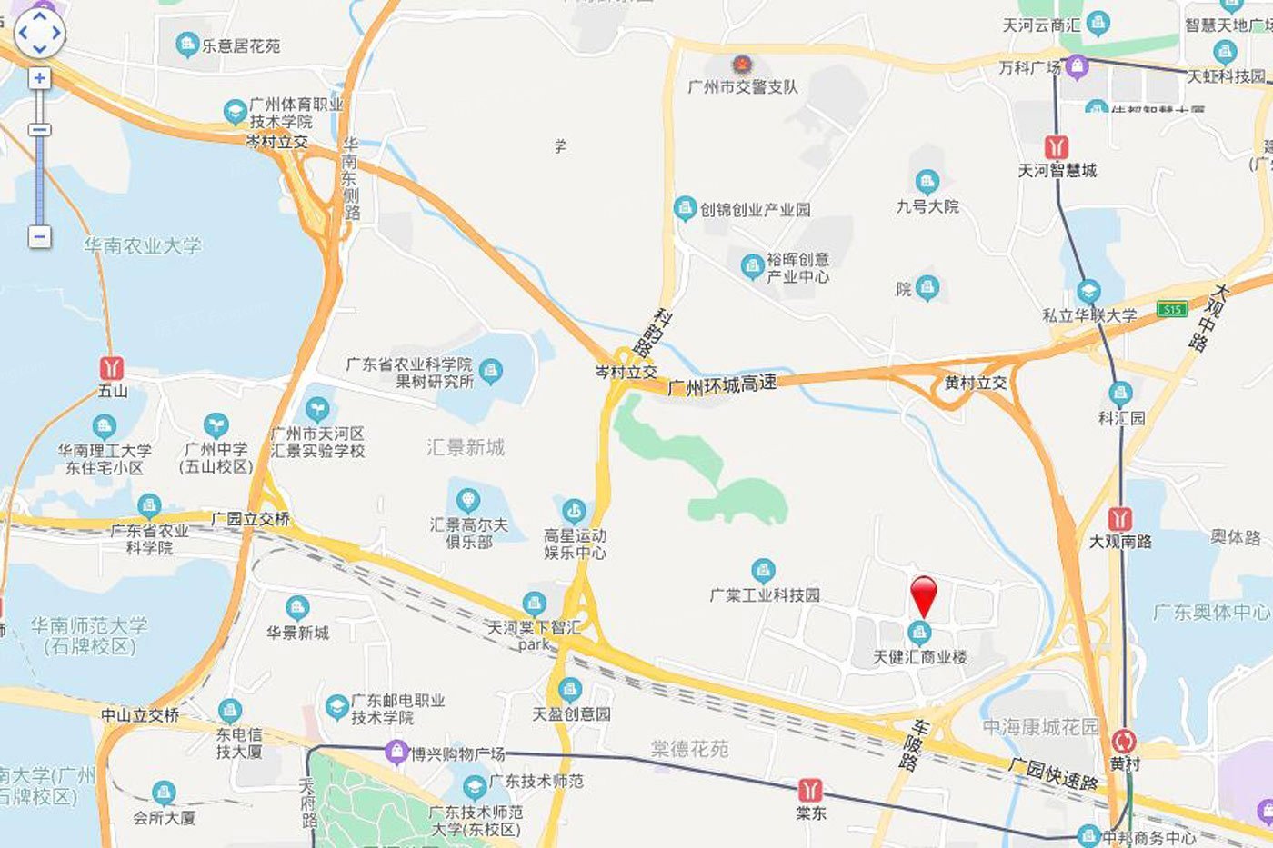 城投珠江·天河壹品交通图