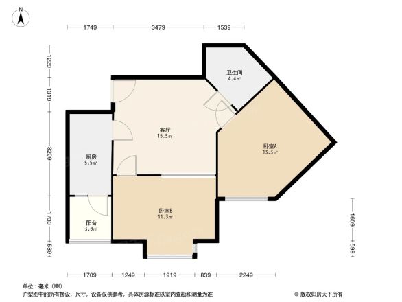 八里阳光户型图