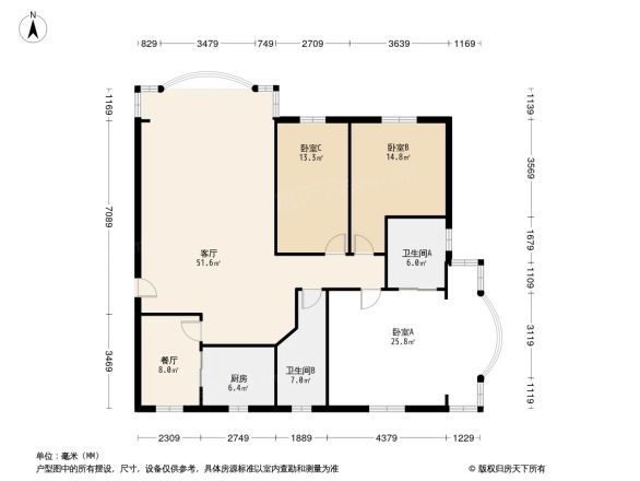 天府花园二期户型图