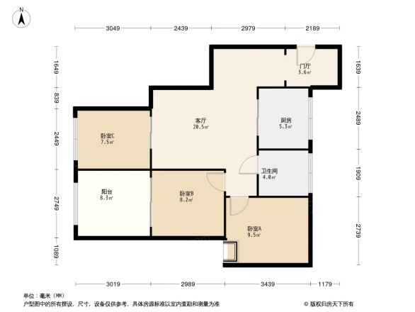 金上城户型图