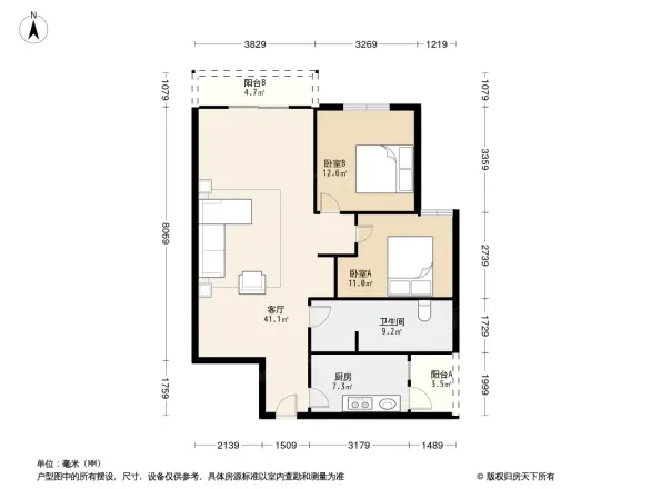 蓉城胜景户型图