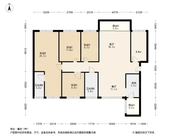 交大蓉杏园户型图