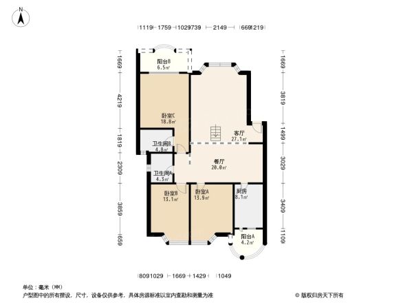 金房苑西苑户型图