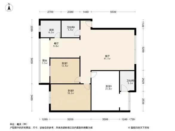 华文苑小区户型图