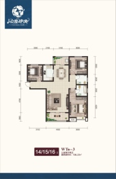 城投·公园中央3室2厅1厨2卫建面136.23㎡