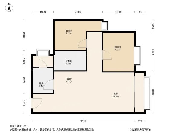北新润苑二期户型图