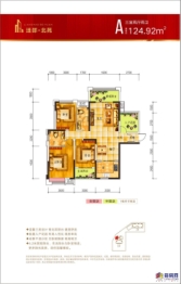 涟邵北苑3室2厅1厨2卫建面124.92㎡