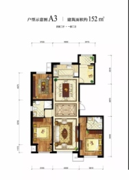 丽景长安4室2厅1厨2卫建面152.00㎡