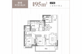 阳光城·湖山悦3室2厅1厨2卫建面95.00㎡