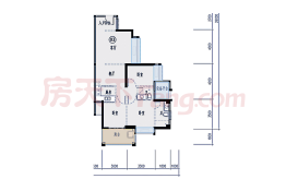 尚逸华府3室2厅1厨2卫建面101.56㎡